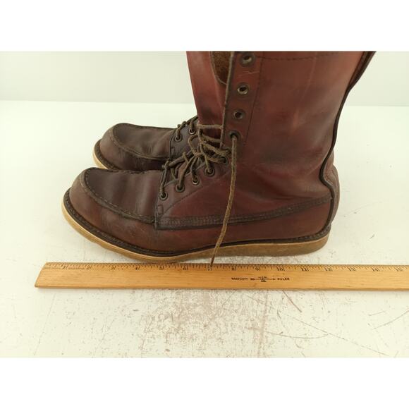 Vintage Red Wing Irish Setter Sport Boot USA Men's Moc Toe Work Boots See Desc - Picture 13 of 16